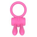 Power Clit Silicone Cockring Pink Lovetoy