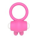 Power Clit Silicone Cockring Pink Lovetoy
