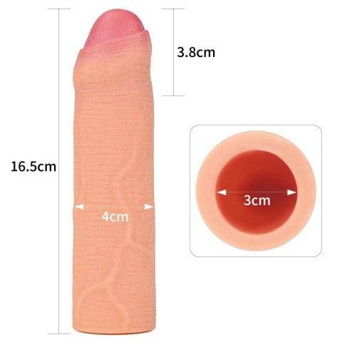 Rewolucyjna silikonowa przedłużka dodająca 2,5 cm Lovetoy 17 cm Lovetoy
