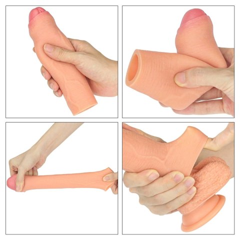 Rewolucyjna silikonowa przedłużka dodająca 2,5 cm Lovetoy 17 cm Lovetoy
