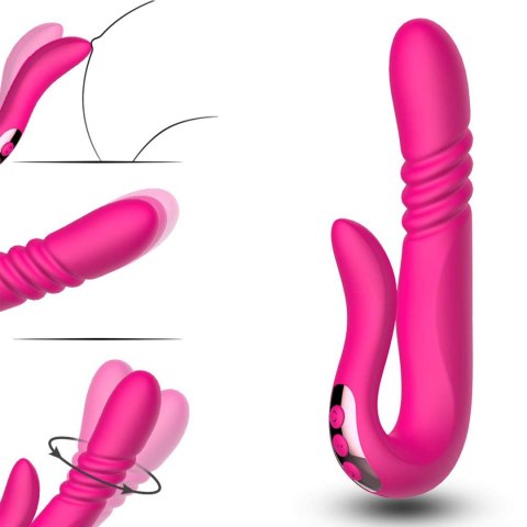 Wibrator punktu G z pchnięciem B Series Cute czerwony USB B - Series Cute