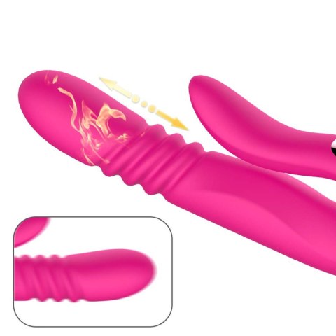 Wibrator punktu G z pchnięciem B Series Cute czerwony USB B - Series Cute