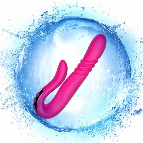 Wibrator punktu G z pchnięciem B Series Cute czerwony USB B - Series Cute