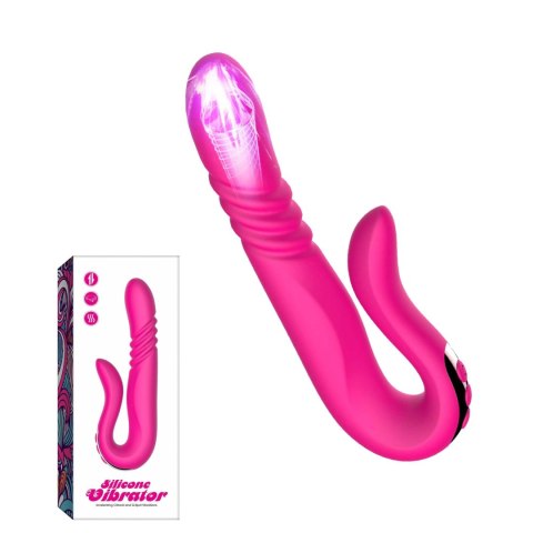 Wibrator punktu G z pchnięciem B Series Cute czerwony USB B - Series Cute