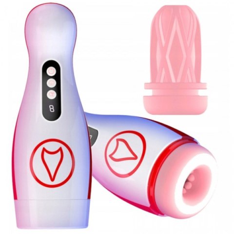 Wibrujący masturbator z ssaniem B-Series Fox B - Series Fox