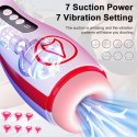 Wibrujący masturbator z ssaniem B-Series Fox B - Series Fox