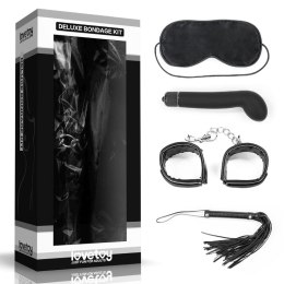 Zestaw Bondage Deluxe Lovetoy z Wibratorem Czarny Lovetoy