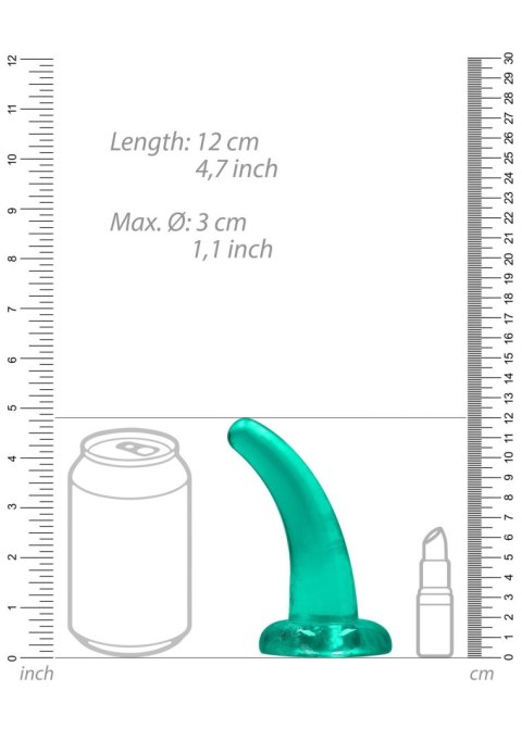 Dildo analne RealRock Crystal Clear z przyssawką 11 cm RealRock