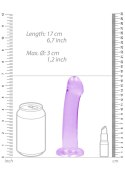 Dildo z przyssawką RealRock Crystal Clear przezroczyste 17 cm RealRock