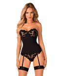 Gorset Obsessive Editya czarny M/L Obsessive