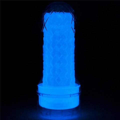 Masturbator żebrowany Lumino Play Lovetoy biały świecący 20 cm Lovetoy