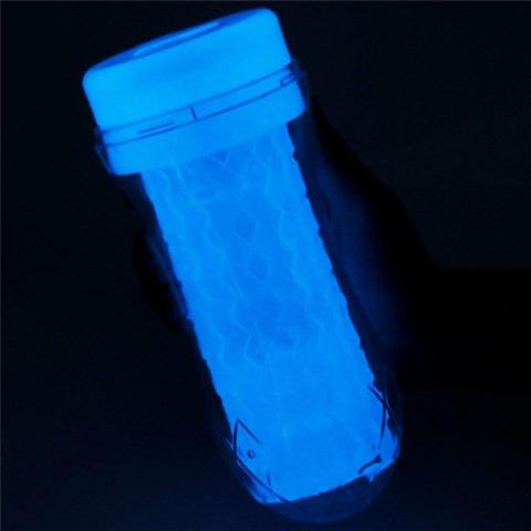 Masturbator żebrowany Lumino Play Lovetoy biały świecący 20 cm Lovetoy