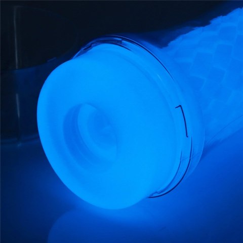 Masturbator żebrowany Lumino Play Lovetoy biały świecący 20 cm Lovetoy