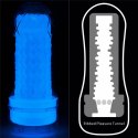 Masturbator żebrowany Lumino Play Lovetoy biały świecący 20 cm Lovetoy