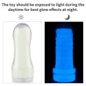 Masturbator żebrowany Lumino Play Lovetoy biały świecący 20 cm Lovetoy