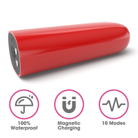 Mini wibrator IJOY ładowany USB wodoodporny 10 funkcji 8 cm Lovetoy