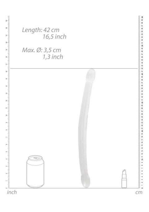 Podwójne dildo przezroczyste RealRock 42 cm RealRock