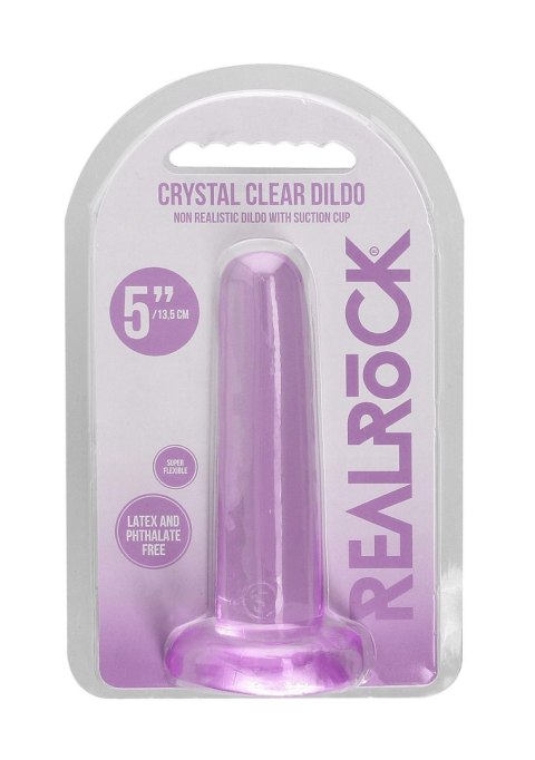 Przezroczyste dildo przyssawkowe RealRock 13,5 cm RealRock