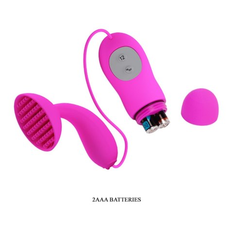Silikonowy stymulator łechtaczki Pretty Love Brady 12 wibracji Pretty Love