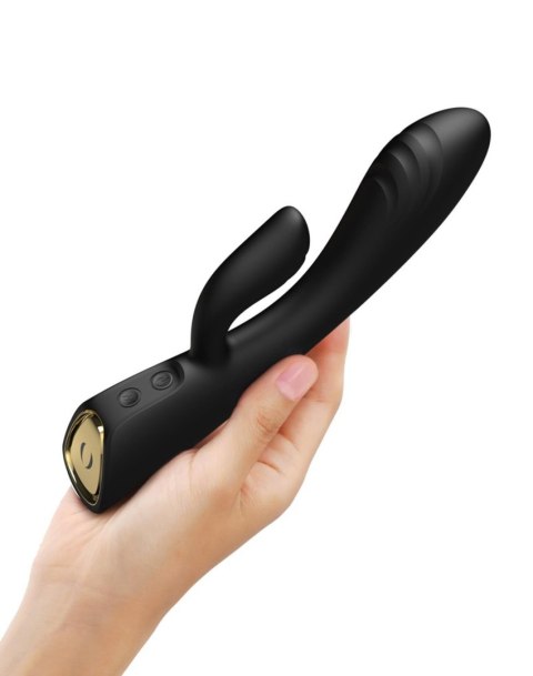 Wibrator króliczek Dorcel Flexi Rabbit elastyczny czarny 21 cm Dorcel