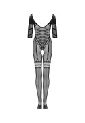 Bodystocking Obsessive G329 czarny XL XXL z imitacją gorsetu Obsessive
