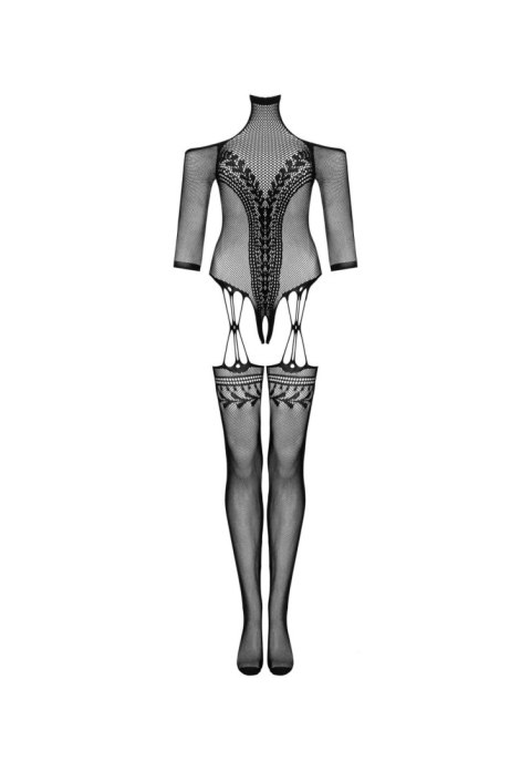 Bodystocking Obsessive G333 czarny z pończochami S/M/L Obsessive