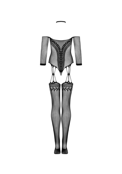 Bodystocking Obsessive G333 czarny z pończochami S/M/L Obsessive