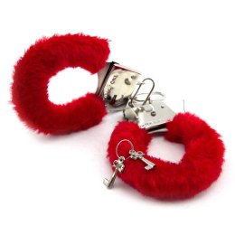 Kajdanki z futerkiem Love Cuffs czerwone Power Escorts Power Escorts