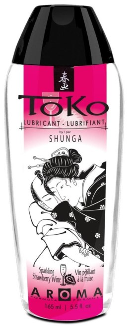 Lubrykant smakowy Toko Aroma Strawberry Sparkling Wine Shunga 165ml Shunga