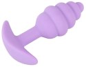 Mini korek analny Cuties fioletowy silikonowy 7 5 cm Cuties