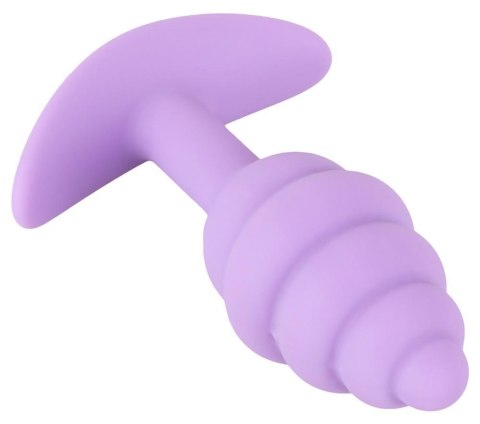 Mini korek analny Cuties fioletowy silikonowy 7 5 cm Cuties
