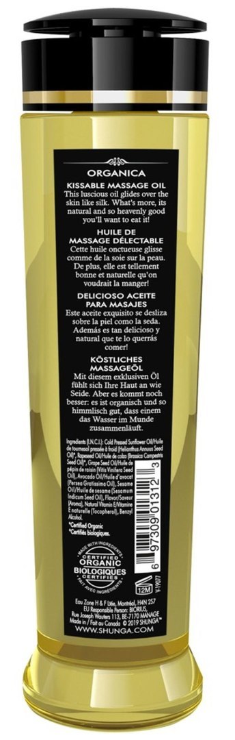 Olejek do masażu Shunga Organica Słodycz Migdałowa 240ml Shunga