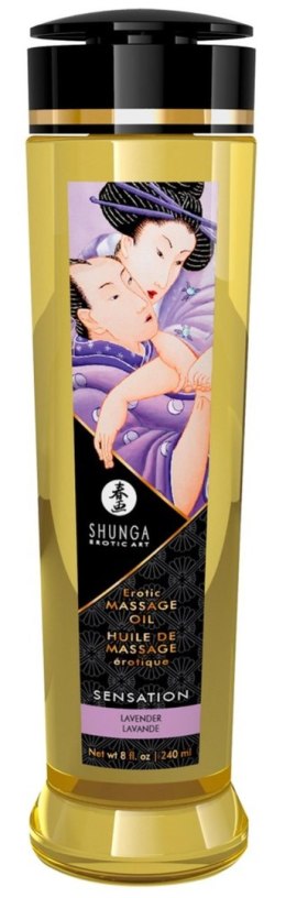 Olejek do masażu erotycznego Shunga Sensation lawendowy Shunga