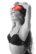 Opaska na oczy Sportsheets Amor satynowa czerwona Sportsheets