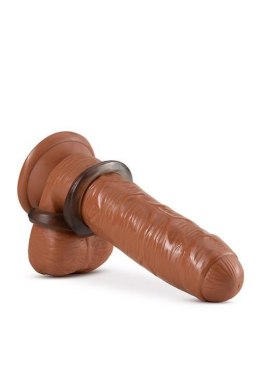 Pierścień erekcyjny Stay Hard z paskiem na jądra Blush czarny TPE Blush