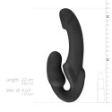 Samonośny strapon Morgan No Parts silikonowy 22 cm czarny No-Parts