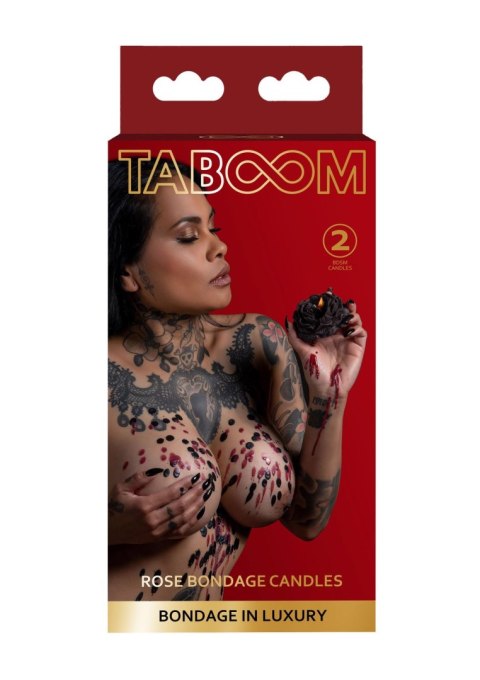 Świeca drip Taboom Rose czerwona 2 szt Taboom