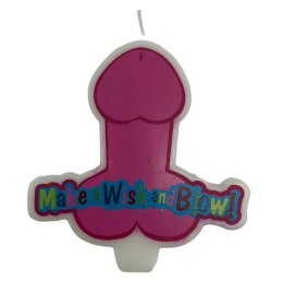 Świeczka w kształcie penisa XL różowa Kinky Pleasure Kinky Pleasure
