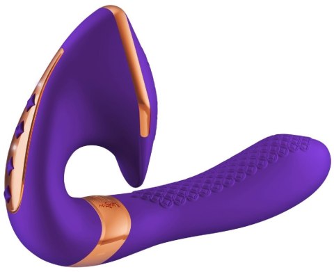 Wibrator stymulator Shunga Soyo fioletowy silikonowy USB 17 cm Shunga