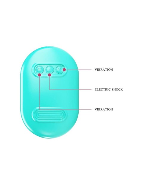 ABS, 3 intensities of electric stimulation, 7 vibration settings, USB rechargeable.
