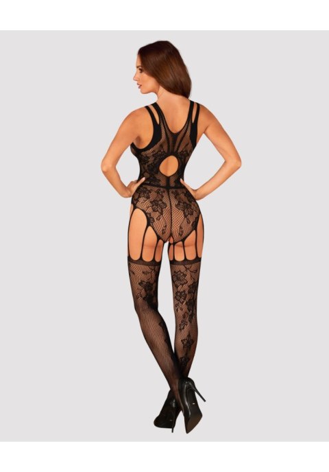 Bodystocking Obsessive F239 z otwartym krokiem czarne S/M/L Obsessive