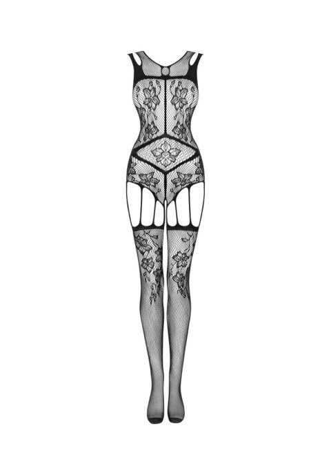 Bodystocking Obsessive F239 z otwartym krokiem czarne S/M/L Obsessive