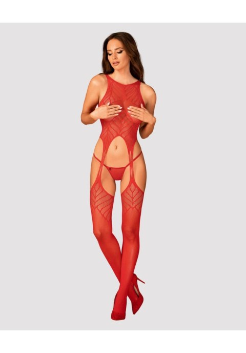 Bodystocking Obsessive N122 czerwony S/M/L Obsessive