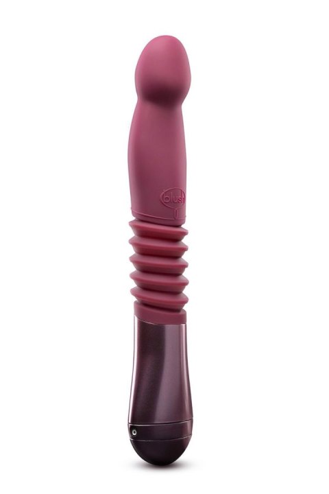 Dildo z pchnięciem Temptasia Trixie winne silikonowe 25 cm Blush