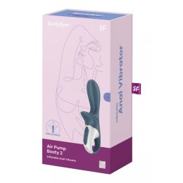 Nadmuchiwany wibrator analny Satisfyer Air Pump Booty 2 ciemnoszary USB Satisfyer