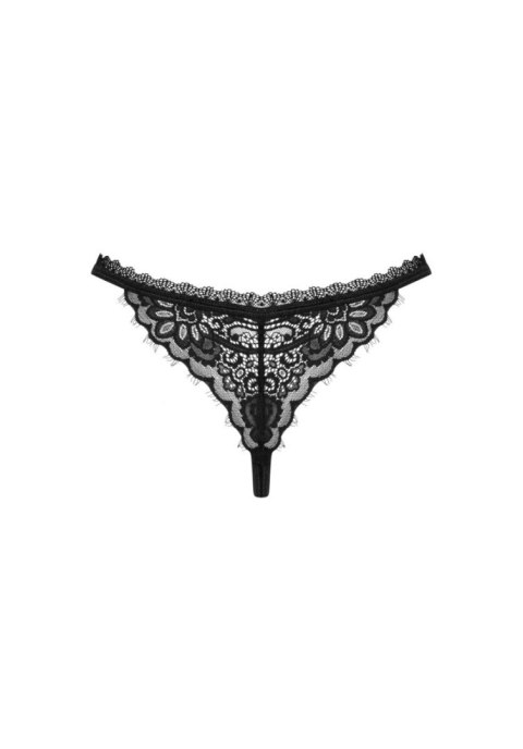 Stringi Obsessive Maderris otwarte czarne XS/S Obsessive