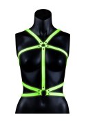 Uprząż body Ouch! świecąca w ciemności neon zielona czarna S/M Ouch!