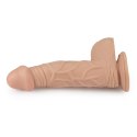 9"" Real Extreme Vibrating Dildo Flesh