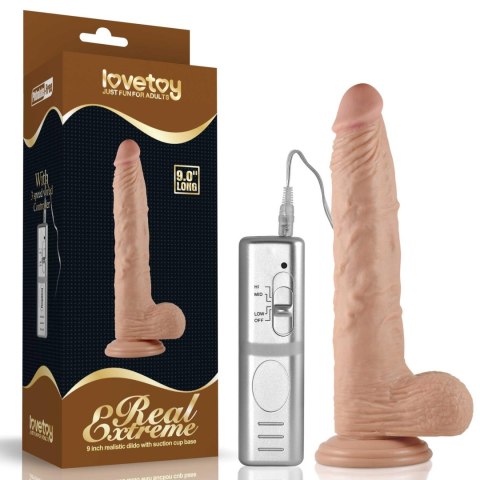 9'' Real Extreme Vibrating Dildo