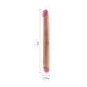 17" King Size Realistic Slim Ultra Double Dildo